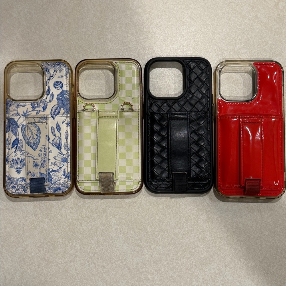 Walli Phone Case Set - Black, Red, Blue, Green